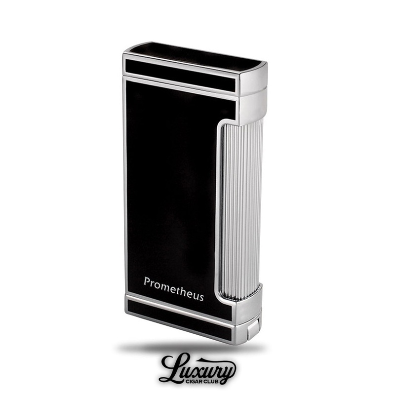 Prometheus Ultimo X Triple Torch Lighter black lacquer/chrome