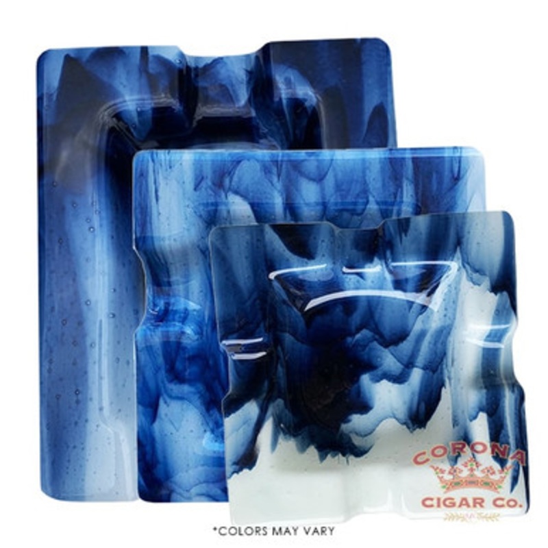 Aaron Thomas Collection Blue Smokey Ashtrays
