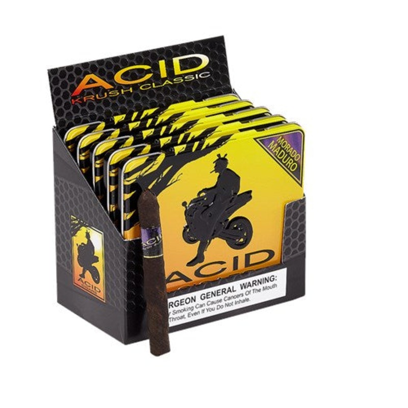 Acid Krush Morado Maduro Cigarillos (4″ x 32) by Drew Estate Pack of 50
