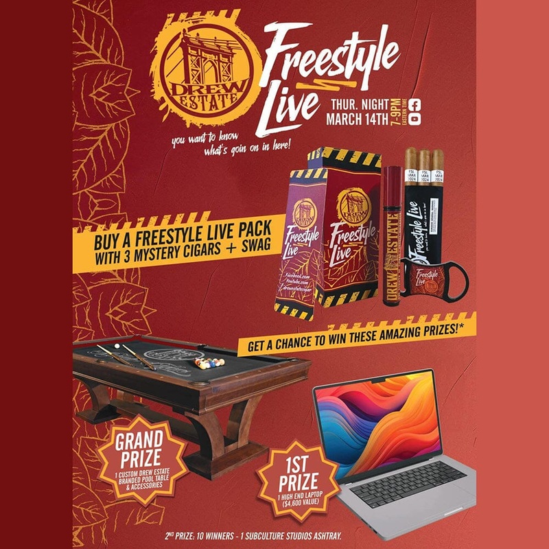 Drew Estate Freestyle Live Kit – 1 PER CUSTOMER 2024