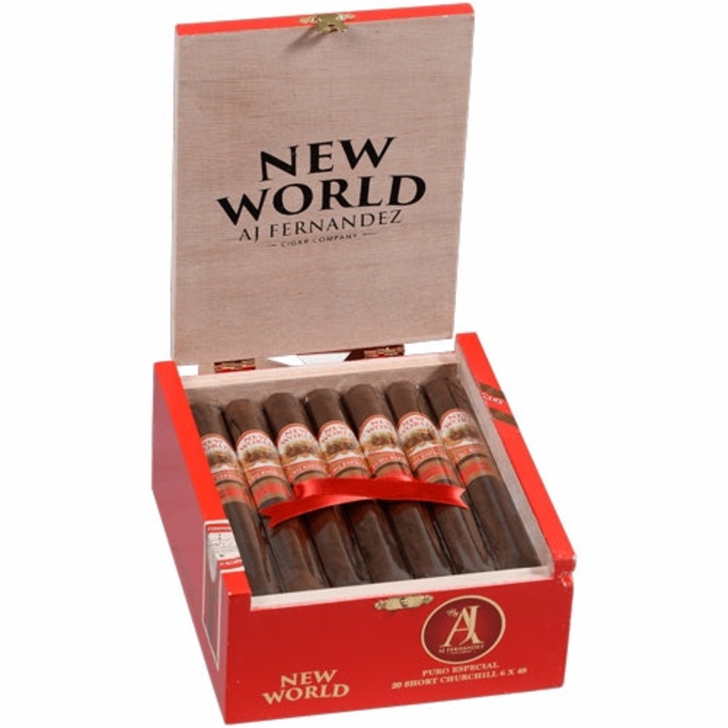 AJ Fernandez New World Puro Especial Short Churchill (6.0″ x 48) Box of 20