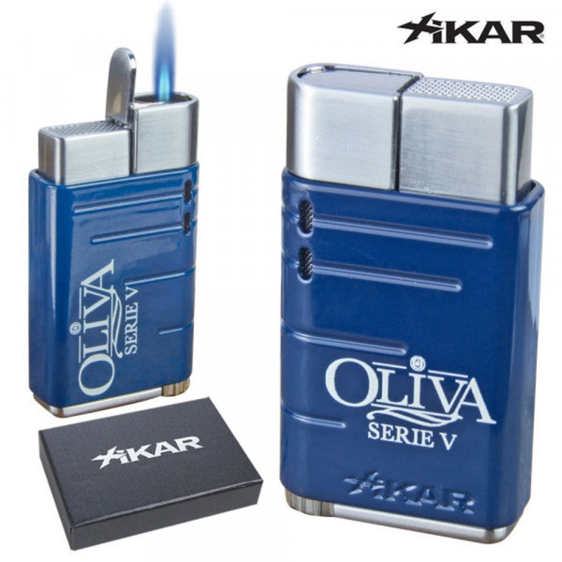 Oliva Serie V Xikar Linea Torch Lighter – Blue Single Flame