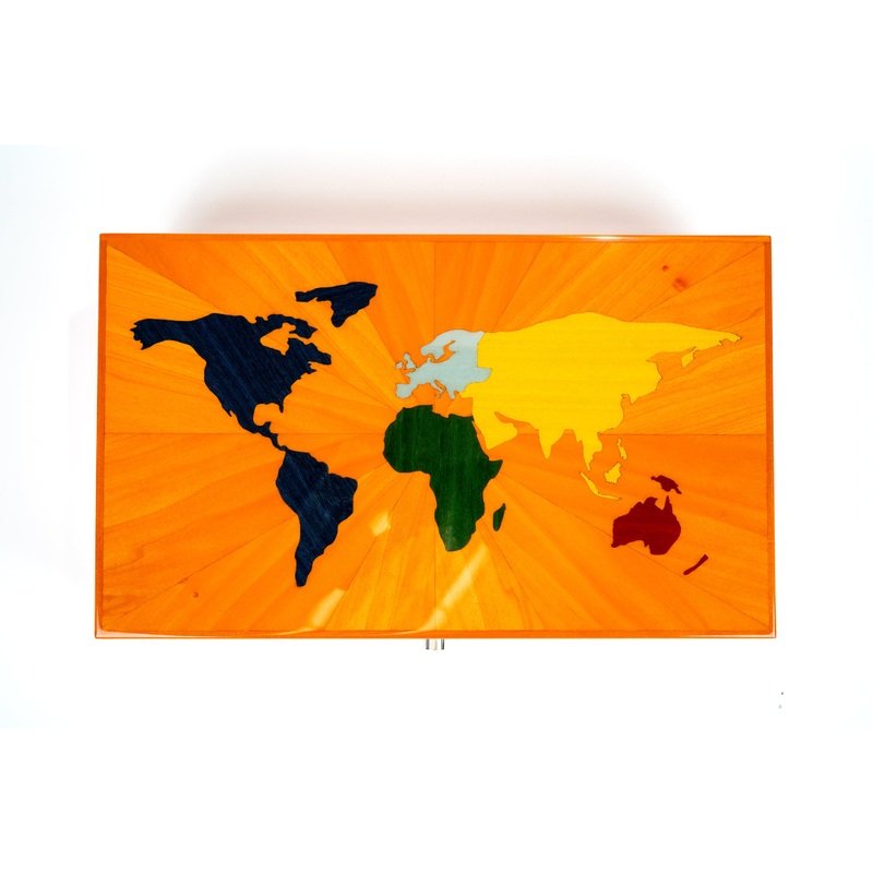 Maccarrone World Map Colors 150 ct Humidor