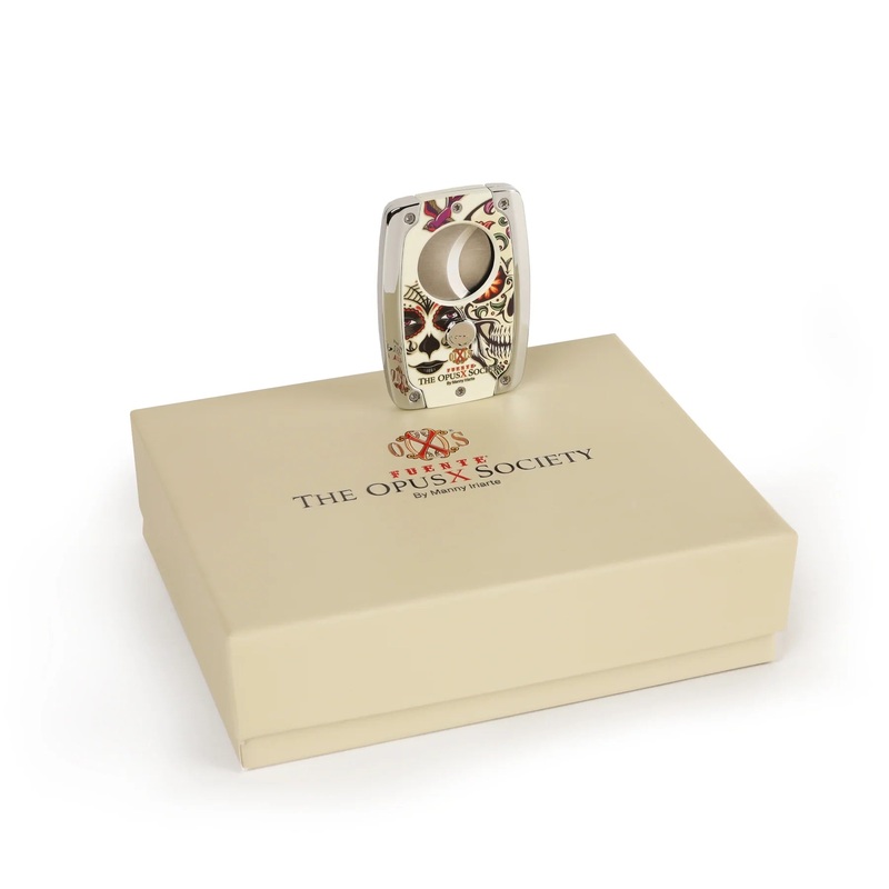 The OpusX Society Sugar Skull C30 Cutter White Cutter