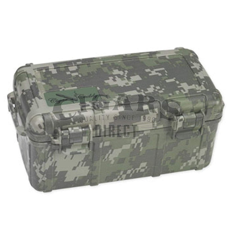 Cigar Caddy 15 Count CAMO Waterproof Travel Humidor 15 Count