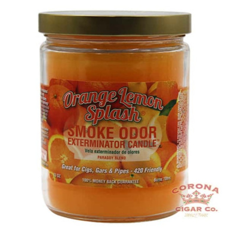 Smoke Odor Candle – Orange Lemon Splash (13oz Jar)