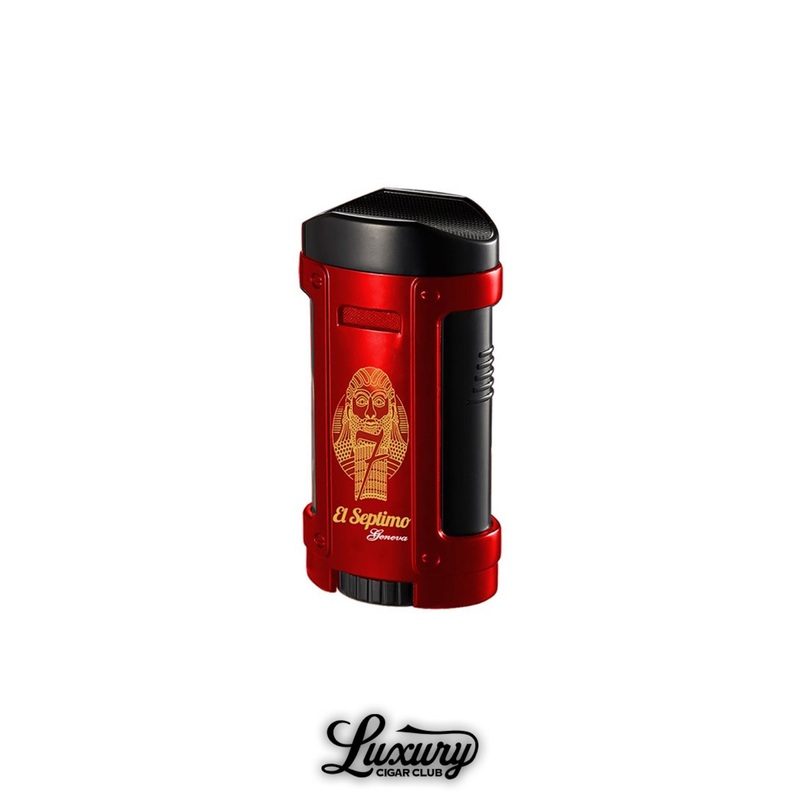 El Septimo Gilgamesh Quadruple Torch Lighter ruby red