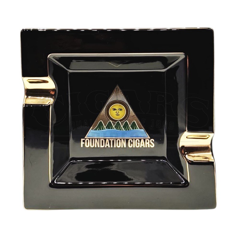 Foundation Black 2 Gold Finger Ashtray Black Ashtray