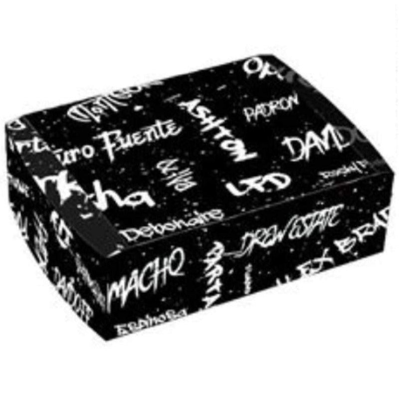 Graffiti Black and White Travel Humidor Set 1 Set
