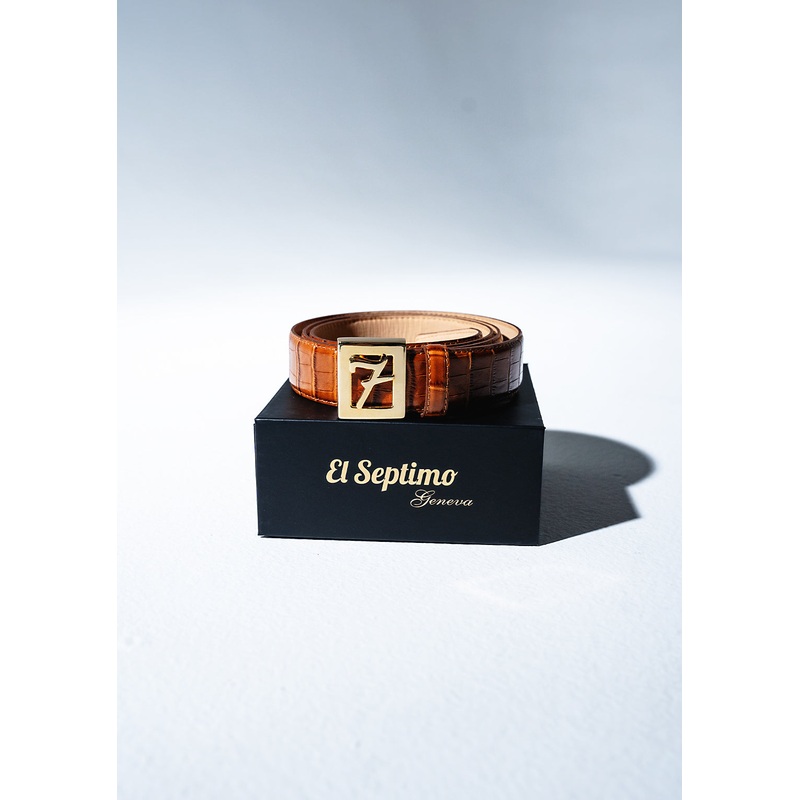 El-Septimo – Crocodile Embossed Belt
