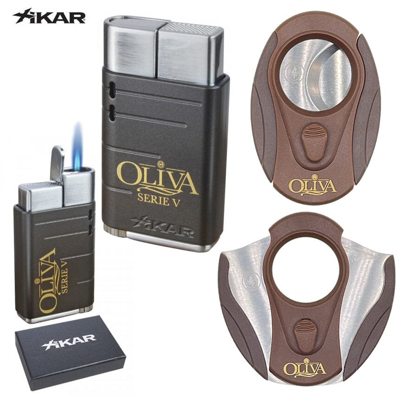 Oliva Serie V Xikar Linea Torch Lighter + Cutter Lighter & Cutter
