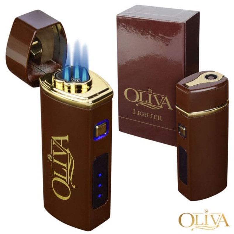 Oliva Electronic Ignition Torch Lighter Triple Flame