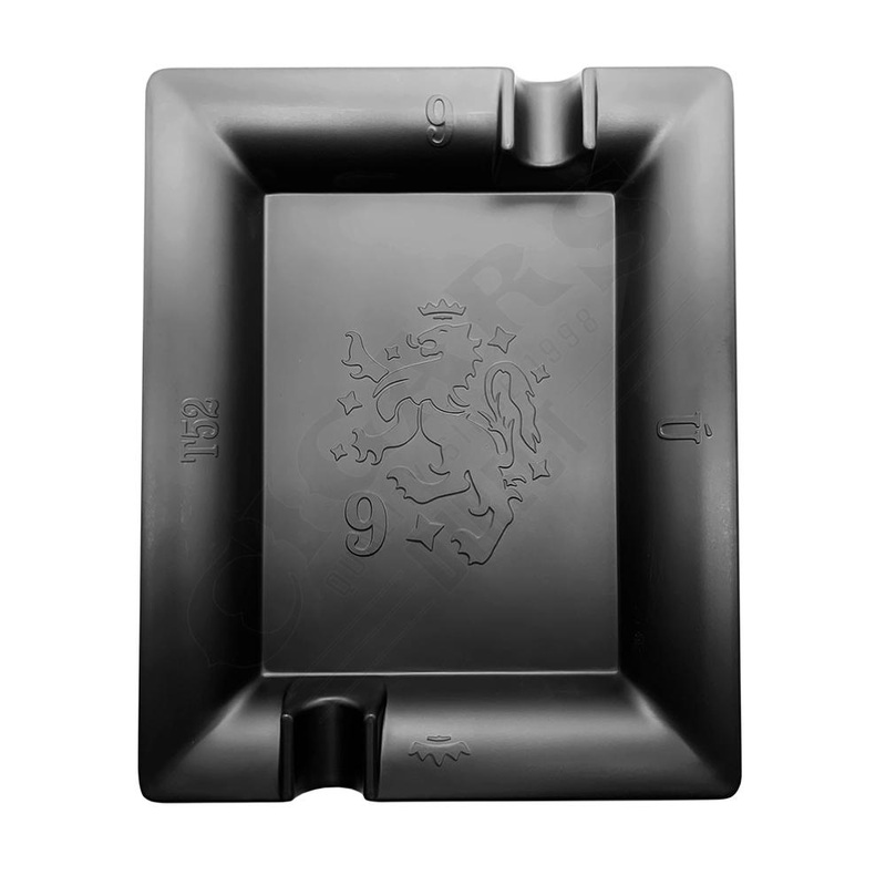 Drew Estate Black Rectangular 2 Cigar Ashtray 2 Cigar Ashtray