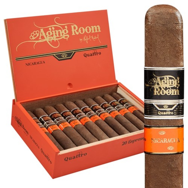 Aging Room Quattro Nicaragua Espressivo Robusto (5″ x 50) Box of 20