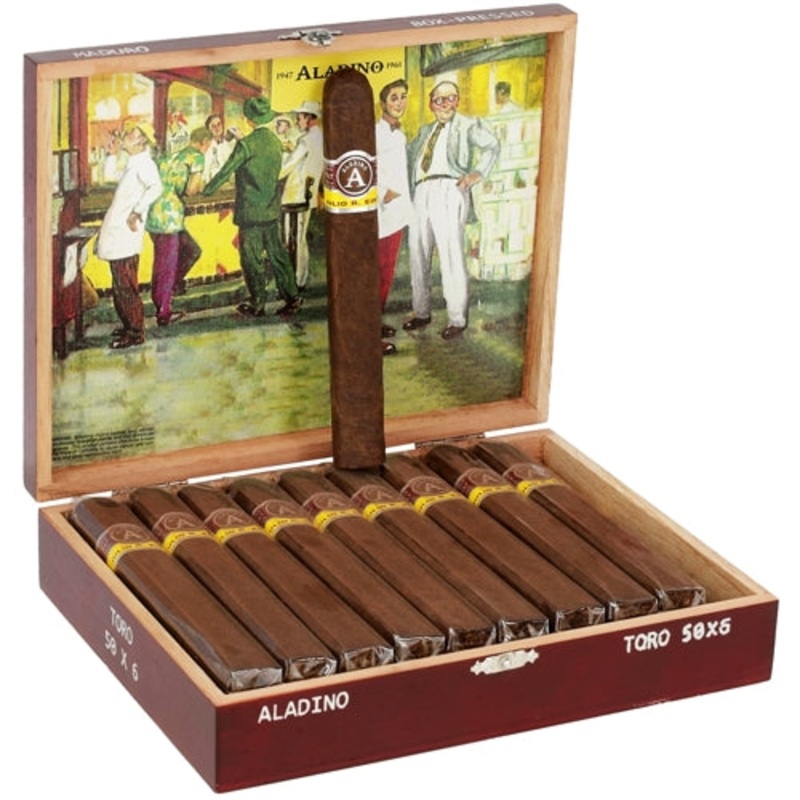 Aladino Maduro Toro (6″ x 50) Box of 20