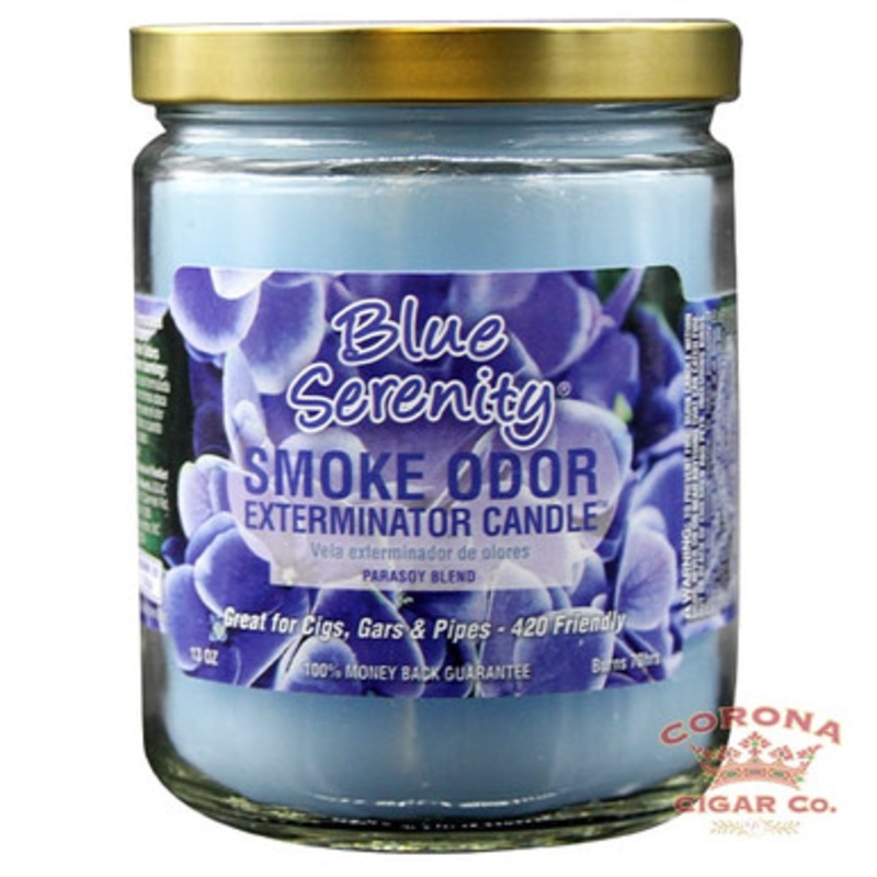 Smoke Odor Candle – Blue Serenity (13oz Jar)