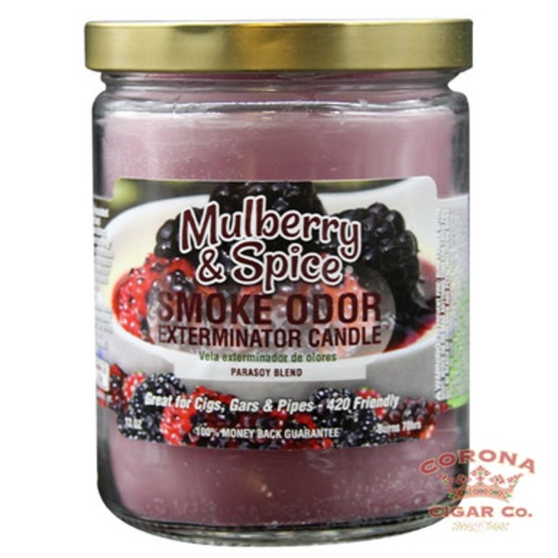 Smoke Odor Candle – Mulberry Spice (13oz Jar)