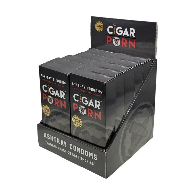 Cigar Pxrn Ashtray Condoms Cube – 10 Boxes of 12 10 Boxes of 12