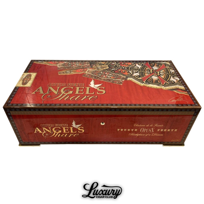 Arturo Fuente & Elie Bleu Angels Share Stairway to Heaven Humidor Pre-Order 60 cigar with humidor figurado (7.25×56) natural sycamore
