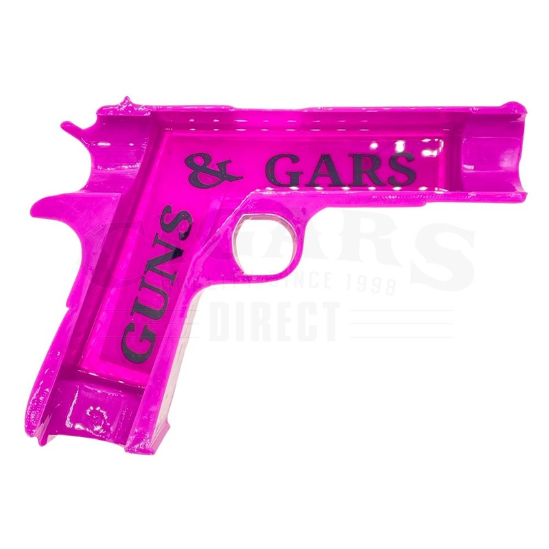 Guns & Gars 2nd Amendment Pink Gun Shaped Ashtray 2 Cigar Ashtray