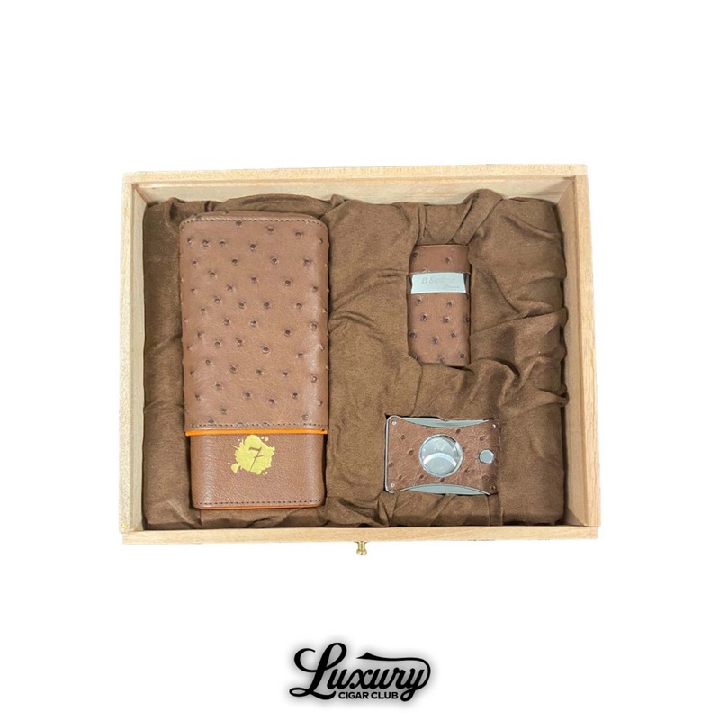 El Septimo Ostrich Gift Box ostrich