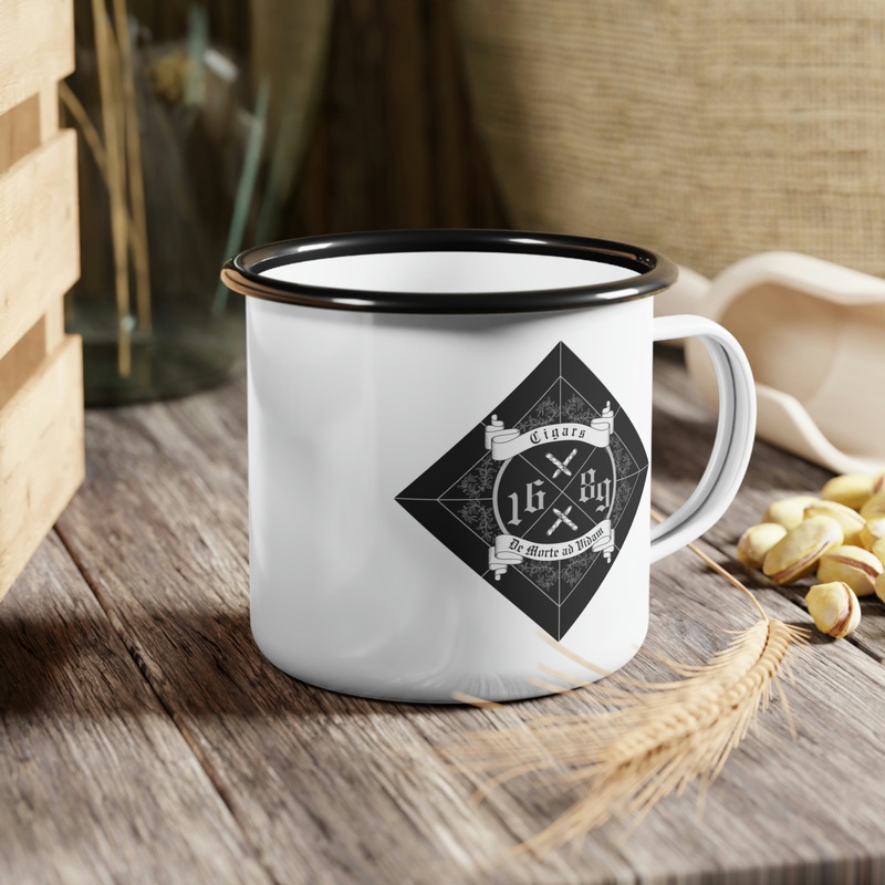 1689 Cigar Co Camp Cup 12oz Black Rim
