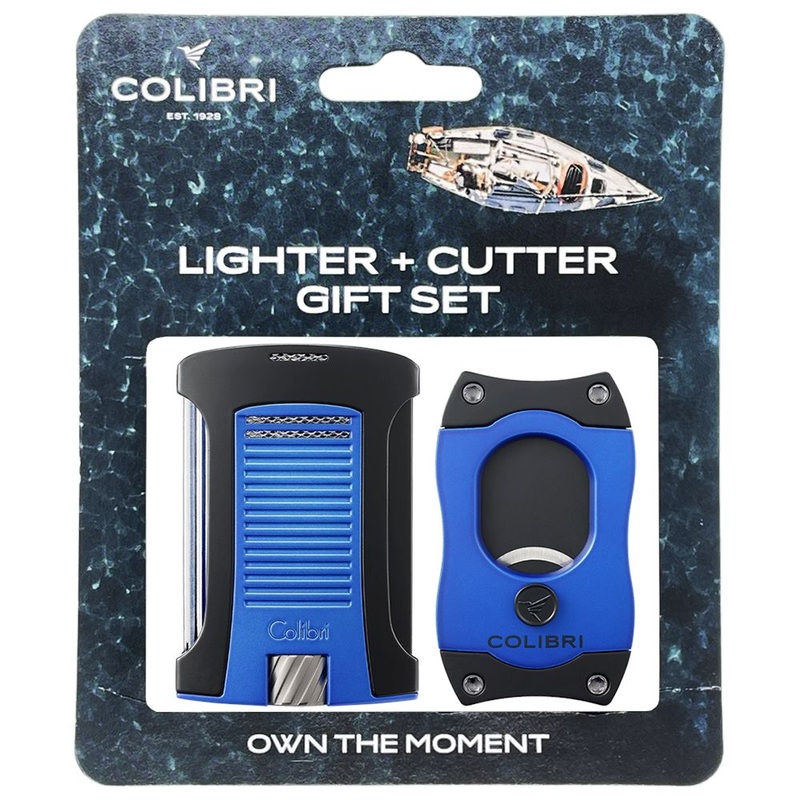 Colibri Daytona Lighter + S-Cut Gift Set Black/Black