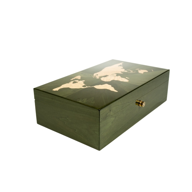 Maccarrone World Map Camouflage Humidor