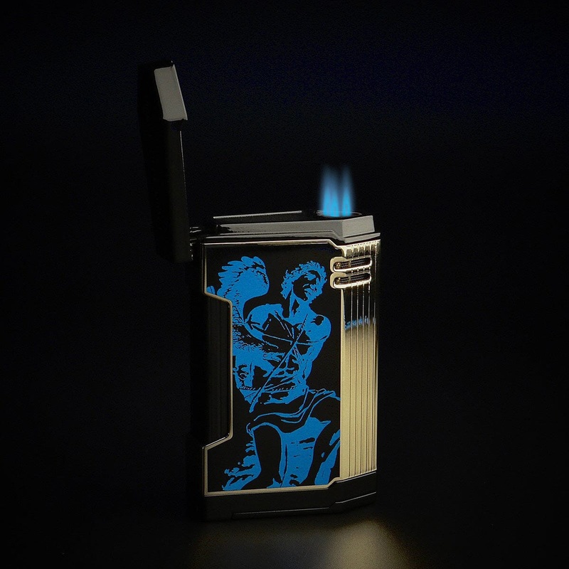 2024 LE God of Fire Never Back Down Magma T Lighter Blue on Black