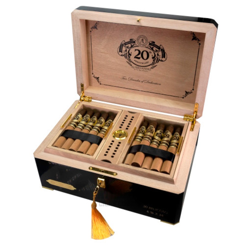 AJ Fernandez 20th Anniversary Belicoso Humidor (6 3/4×54)