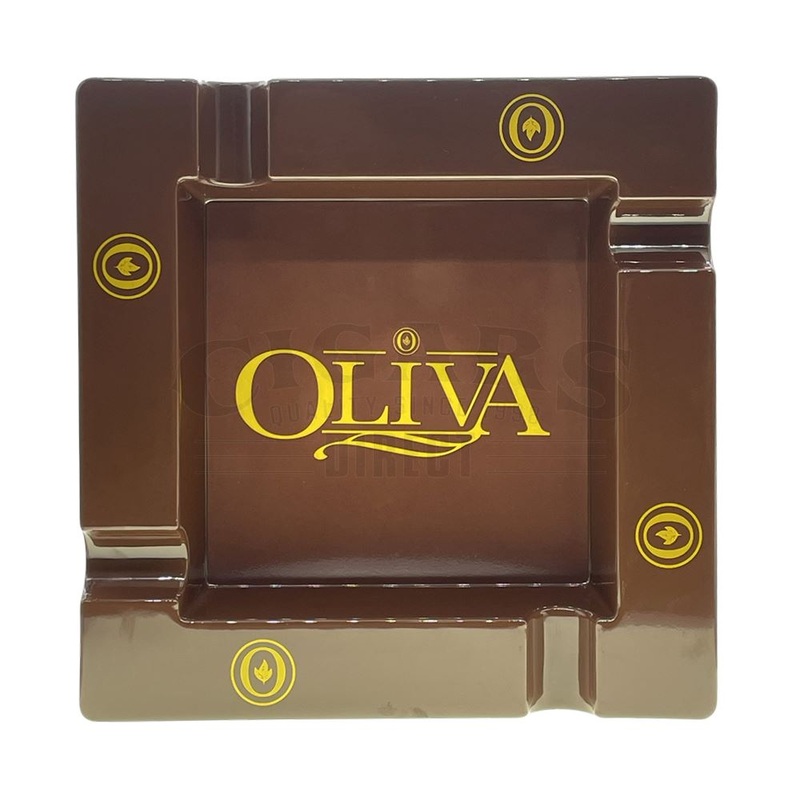 Oliva Square Brown 4 Cigar Ashtray Brown Ashtray
