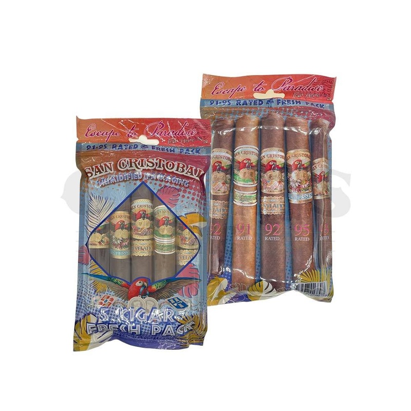 San Cristobal 91-95 Rated 5 Cigar Fresh Pack Sampler 5 Cigars
